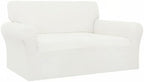 Easy-Going 100% Waterproof Oversized Loveseat Couch Cover, Dual Waterproof Sofa Cover, Stretch Jacquard Sofa Slipcover, Leakproof Furniture Protector for Kids, Pets, Dog and Cat, Cream