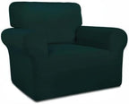 PureFit Super Stretch Chair Sofa Slipcover – Spandex Non Slip Soft Couch Sofa Cover, Washable Furniture Protector with Non Skid Foam and Elastic Bottom for Kids, Pets （Chair, Deep Teal）
