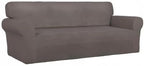 PureFit Super Stretch Sofa Slipcover – Spandex Non Slip Soft Couch Sofa Cover, Washable Furniture Protector with Non Skid Foam and Elastic Bottom for Kids, Pets （Sofa, Taupe）