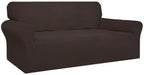 Easy-Going 100% Waterproof Couch Cover, Dual Waterproof Sofa Cover, Stretch Jacquard Sofa Slipcover, Leakproof Furniture Protector for Kids, Pets, Dog and Cat(Oversized Sofa, Chocolate)