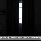 Yakamok Black 100% Blackout Patio Door Curtain Panels W100 x L96,1 Panel