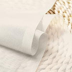 OVZME Ivory Sheer Curtains 90 Inches Long 2 Panels - Soft Light Filtering Window Sheer Panels for Living Room/Bedroom, Top Dual Rod Pocket, 1 Pair, Each 42Wx90L Inches