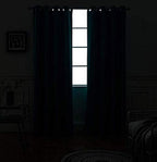 Yakamok Blackout Curtains Room Darkening Thermal Insulated Grommet top Window Curtains for Living Room, 52 x 54 inch, Navy Blue, 2 Panels