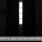 Yakamok Light Grey Room Darkening Curtains 96 inch Sliding Door Drapes