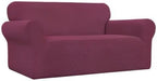 Easy-Going Stretch Loveseat Couch Covers Washable ASH Rose