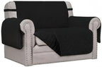 Easy-Going Oversized Chair Sofa Slipcover Reversible Sofa Cover Water Resistant Couch Cover Furniture Protector Cover with Elastic Straps for Pets Dog (Oversized Chair, Black/Black)