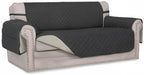 Easy-Going Reversible Couch Cover, 2 Cushion Sofa, Darkgray/Beige