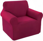 U-NICE HOME Recliner Chair Covers Stretch Couch Cover Sofa Cover Sofa Slipcover Furniture Protector for Chair Cover Pet Friendly(Armchair, Burgundy)