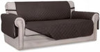 Easy-Going Sofa Slipcover Reversible Loveseat Sofa Cover Couch Cover for 2 Cushion Couch Furniture Protector with Elastic Straps for Pets Kids Dog Cat (Oversized Loveseat, Chocolate/Chocolate)