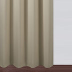 LEMOMO Beige Thermal Blackout Curtains/52 x 72 Inch/Set of 2 Panels Room Darkening Curtains for Bedroom