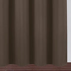 LEMOMO Chocolate Brown Thermal Blackout Curtains/42 x 72 Inch/Set of 2 Panels Room Darkening Curtains for Bedroom