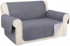 Reversible Loveseat Sofa Covers Couch Cover Furniture Protector(Loveseat Small,Dark Grey/Light Grey)