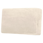 H.VERSAILTEX Velvet Stretch Individual Cushion Cover Plush Cushion Slipcover for Loveseat Sofa Furniture Protector Seat Cushion Sofa Cover (1 Piece Loveseat Cushion Cover, Cream)