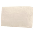 H.VERSAILTEX Velvet Stretch Individual Cushion Cover Plush Cushion Slipcover for Loveseat Sofa Furniture Protector Seat Cushion Sofa Cover (1 Piece Loveseat Cushion Cover, Cream)