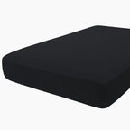 hyha Milk Silk Couch Cushion Covers, Soft Magic Sofa Covers Washable for 3 Cushion Couch, Stretch Sectional Outdoor Cushion Covers for Patio Furniture with Elastic Bottom(Large, Black)