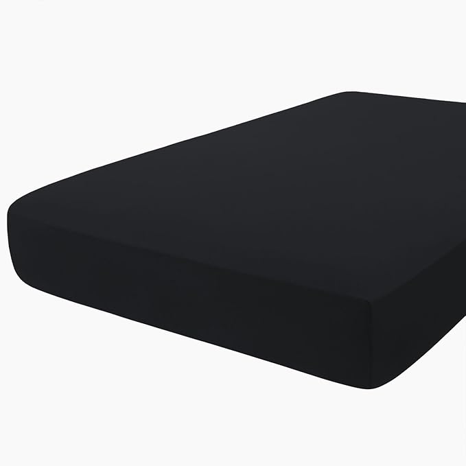 hyha Milk Silk Couch Cushion Covers, Soft Magic Sofa Covers Washable for 3 Cushion Couch, Stretch Sectional Outdoor Cushion Covers for Patio Furniture with Elastic Bottom(Large, Black)
