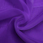 SpaceDresser Sheer Voile Window Treatment Rod Pocket Curtain Panels for Kitchen Bedroom Living Room Drapes Sunlight Filtering Privacy Semi Home Decor Assorted (Purple, 52 W x 45 L)