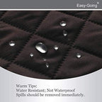 Easy-Going 4 Seater Sofa Slipcover Reversible Sofa Cover Water Resistant Couch Cover with Foam Sticks Elastic Straps Furniture Protector for Pets Children Dog Cat (XX-Large, Chocolate/Beige)
