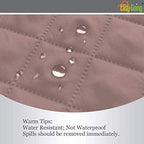 Easy-Going 4 Seater Sofa Slipcover Reversible Sofa Cover Water Resistant Couch Cover with Foam Sticks Elastic Straps Furniture Protector for Pets Children Dog Cat (XX-Large, Pink/Beige)
