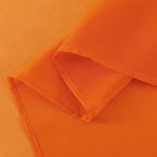 SpaceDresser Basic Rod Pocket Sheer Voile Window Curtain Panels Orange 1 Pair 2 Panels 52 Width 36 Inch Long for Kitchen Bedroom Children Living Room Yard（Orange, 52W x 36L）