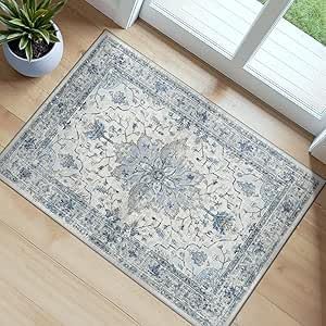 RELEANY Washable Area Rug, 6'x8' — 4' (Round)