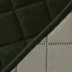 Easy-Going 4 Seater Sofa Slipcover Reversible Sofa Cover Water Resistant Couch Cover with Foam Sticks Elastic Straps Furniture Protector for Pets Children Dog Cat (XX-Large, Army Green/Beige)