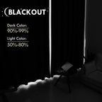 DWCN Blackout Curtains for Bedroom Living Room 52 x 54 Inch Long Ivory