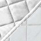 Easy-Going 4 Seater Sofa Slipcover Reversible Sofa Cover Water Resistant Couch Cover with Foam Sticks Elastic Straps Furniture Protector for Pets Children Dog Cat (XX-Large, White/White)