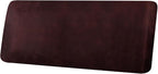 Leather Look Couch Cushion Covers Sofa Seat Slipcovers Sets Couches Furniture Protector for Sectional Armchair Loveseat Pets Kids Stretch Spandex Fabric (1 Cushion Sofa, Burgundy)