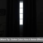 Yakamok Room Darkening Curtains 62x72 inch Long Chocolate Brown-Living Room