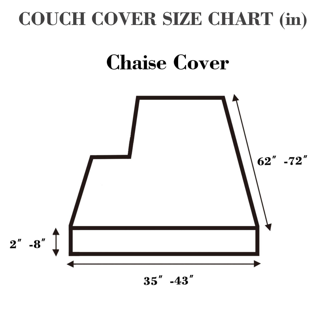 Disayu Sofa Covers Couch Covers for Sofa Pet Friendly Couch Cushion Covers Universal Sofa Covers Washable Stretch Slipcovers for Sectional Sofa (Texture Metal Gray,Chaise Cover)