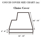 Disayu Sofa Covers Couch Covers for Sofa Pet Friendly Couch Cushion Covers Universal Sofa Covers Washable Stretch Slipcovers for Sectional Sofa (Texture Metal Gray,Chaise Cover)
