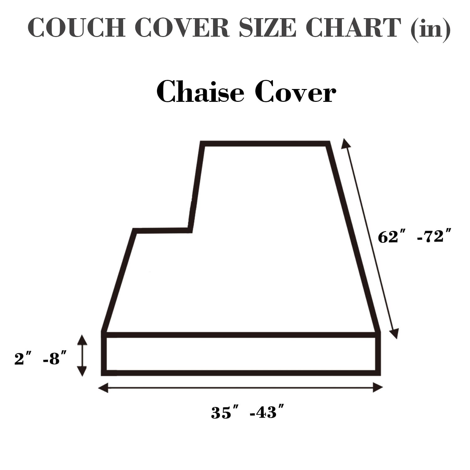 Disayu Sofa Covers Couch Covers for Sofa Pet Friendly Couch Cushion Covers Universal Sofa Covers Washable Stretch Slipcovers for Sectional Sofa (Texture Metal Gray,Chaise Cover)