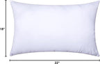 MIULEE Throw Pillow Insert Premium Pillow Stuffer Sham Rectangle Form for Decorative Cushion Bed Couch Sofa 18x22 Inch