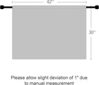 RYB HOME Short Blackout Privacy Curtains 30 inch Long for Bathroom Window