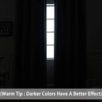 Yakamok Blackout Curtains Room Darkening Thermal Insulated with Grommet Window Curtain for Bedroom/Living Room(70Wx84L inch, Dark Grey, 2 Panels)