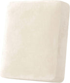 H.VERSAILTEX Velvet Stretch Couch Cushion Cover Plush Cushion Slipcover for Chair Cushion Furniture Protector Seat Cushion Sofa Cover (1 Piece Armchair Cushion Covers, Cream)