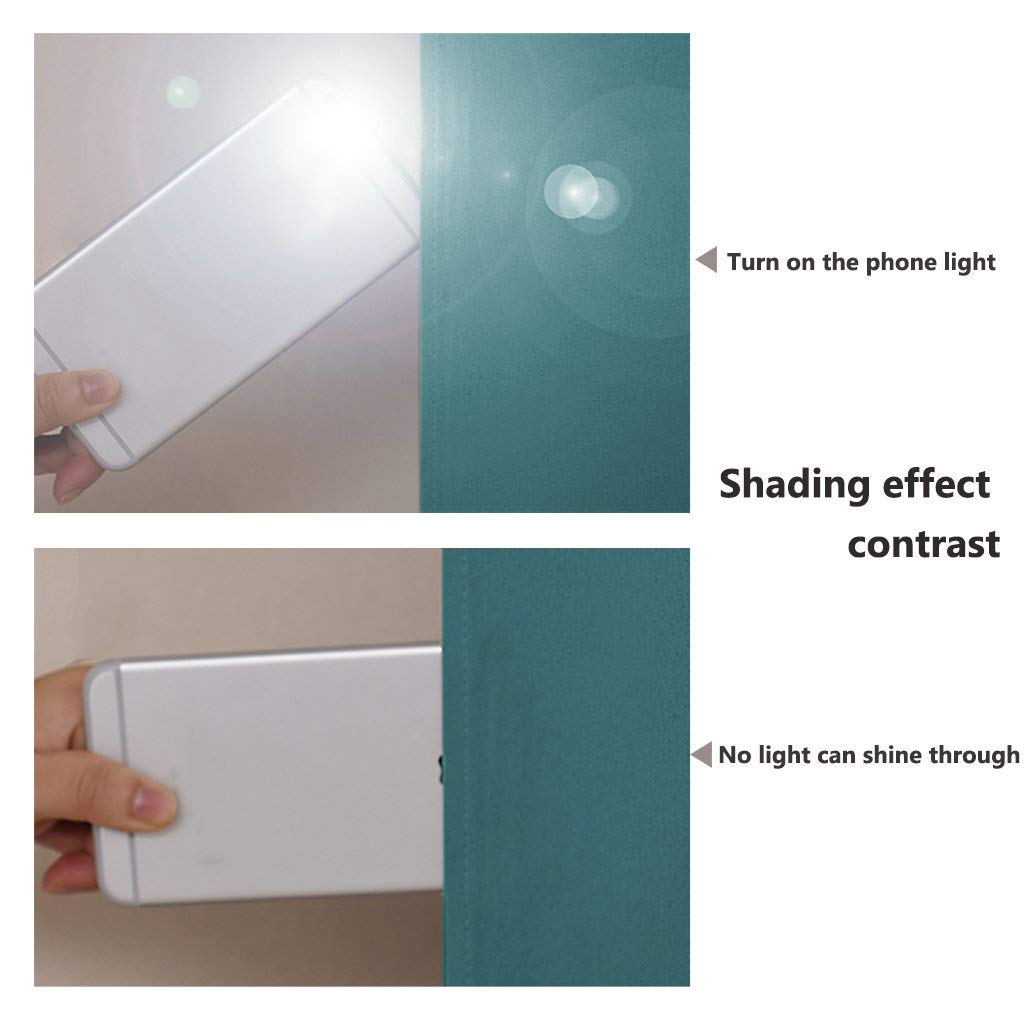 NICETOWN Complete 100% Blackout Curtain Set, Thermal Insulated & Energy Efficiency Window Draperies for Guest Room, Full Shading Panels for Shift Worker and Light Sleepers, Sea Teal, 42W x 84L, 2 PCs