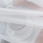 SpaceDresser Basic Rod Pocket Sheer Voile Window Curtain Liners White 2 Panels 52 Width 54 Inch Long for Kitchen Bedroom Children Living Room Yard(White,52 W x 54 L)