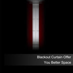 LEMOMO Blackout Curtains 66 x 72 Inch Long Red Curtains Set of 2 Panels Room Darkening Curtains for Bedroom and Living Room