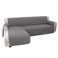 Easy-Going Sofa Slipcover L Shape Sofa Cover Sectional Couch Cover Furniture Protector Mat for Pets Dog Cat (X-Large,Gray/Gray)