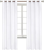 BGment Room Darkening Curtains 72 Inches Long - Grommet Thermal Insulated Drapes Window Treatment Curtains for Bedroom, 2 Panels, 52 x 72 Inch, Pure White