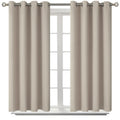 BGment Short Curtains for Small Window 54 Inch Long - Camel 2 Panels