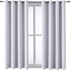 ChrisDowa Room Darkening Curtains for Bedroom and Living Room 63 Inch Long