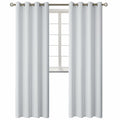 BGment Room Darkening Curtains 95 Inches Long - Grommet Thermal Insulated Drapes Window Treatment Curtains for Bedroom, 2 Panels, 52 x 95 Inch, Greyish White