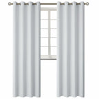 BGment Room Darkening Curtains 95 Inches Long - Grommet Thermal Insulated Drapes Window Treatment Curtains for Bedroom, 2 Panels, 52 x 95 Inch, Greyish White