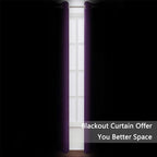 LEMOMO Blackout Curtains 52 x 120 Inch Long Purple Curtains Set of 2 Panels Room Darkening Curtains for Bedroom and Living Room