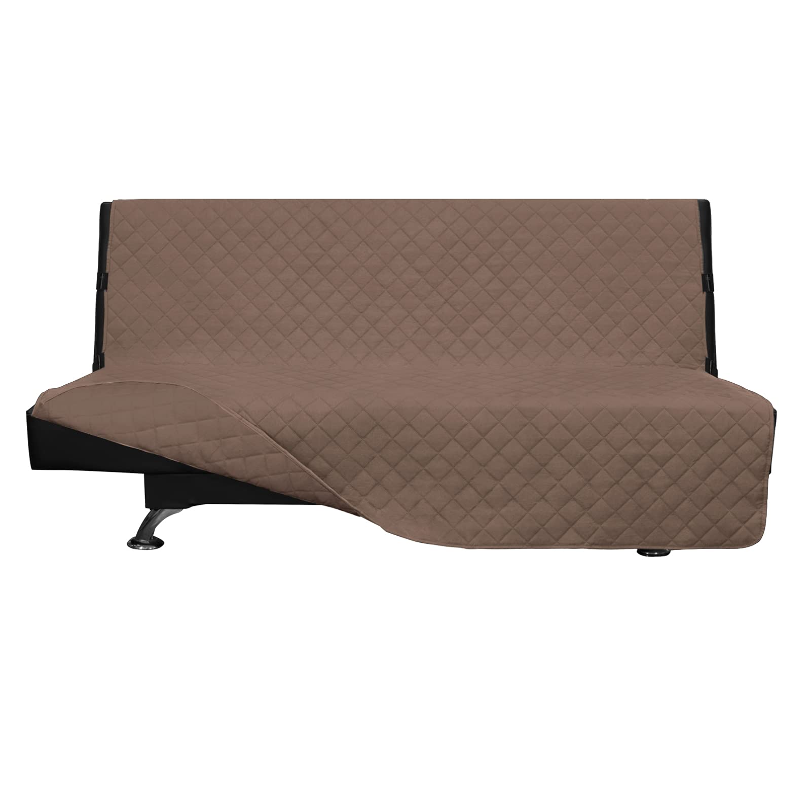 Easy-Going Reversible Couch Cover, Large Futon Sofa, Brown/Brown