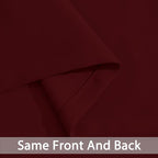 Yakamok Blackout Curtains for Bedroom, Thermal Insulated Blackout Window Curtains with Grommet Top for Living Room- Wine Red- 52W x 84L -2 Panels
