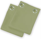 LEMOMO Blackout Curtains 52 x 108 inch/Sage Green Curtains Set of 2 Panels/Thermal Insulated Room Darkening Bedroom Curtains